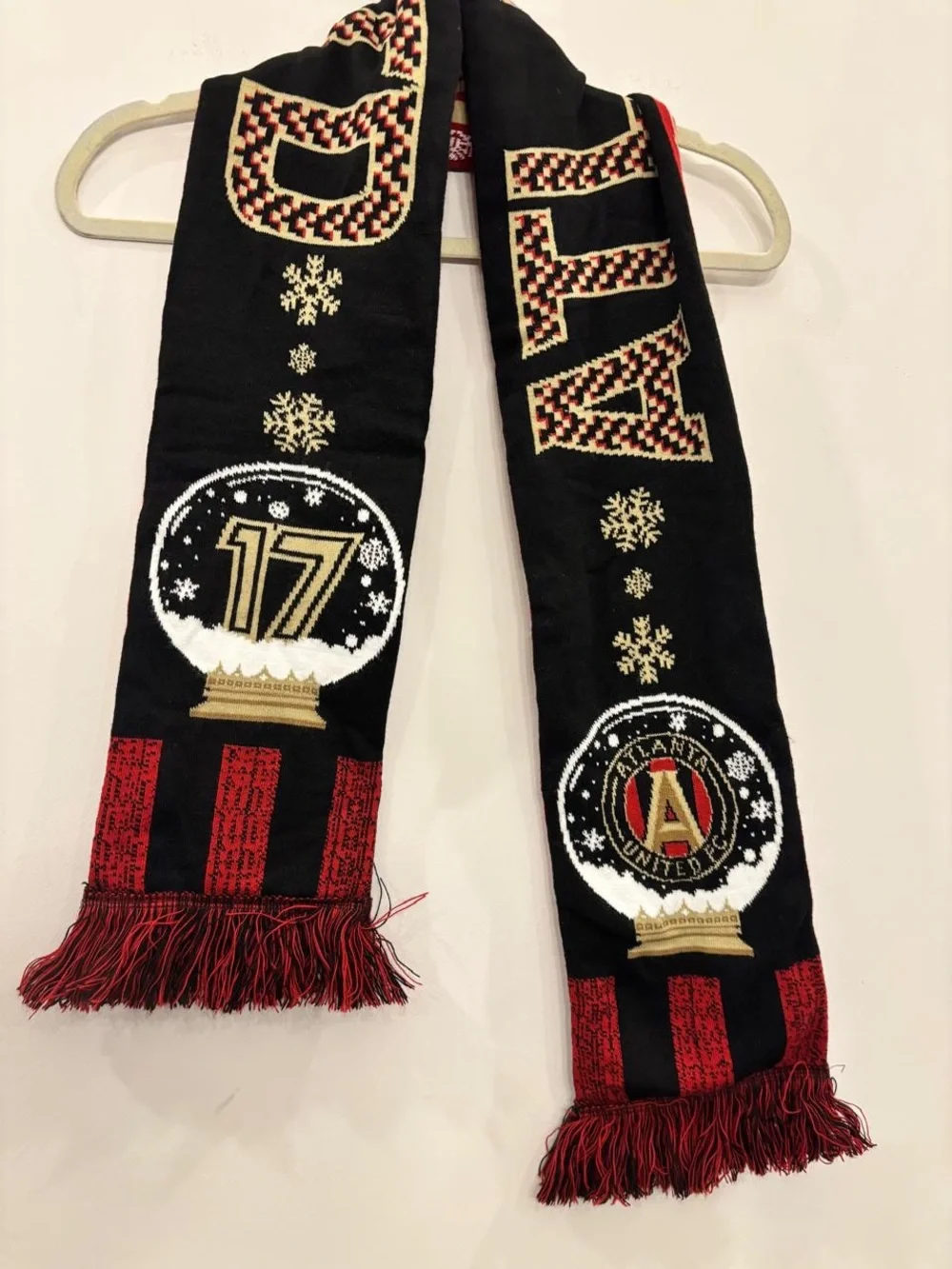 Atlanta United FC Holiday Snow Globe 17 MLS Soccer Scarf Christmas #C07